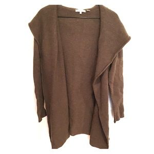 Vince Open Front Hooded Cardigan